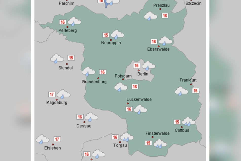 Auf die Hauptstadtregion kommt ein regnerischer Mittwoch zu.