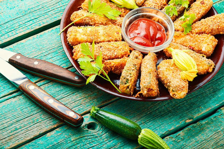 Einfaches Rezept für Zucchini-Pommes