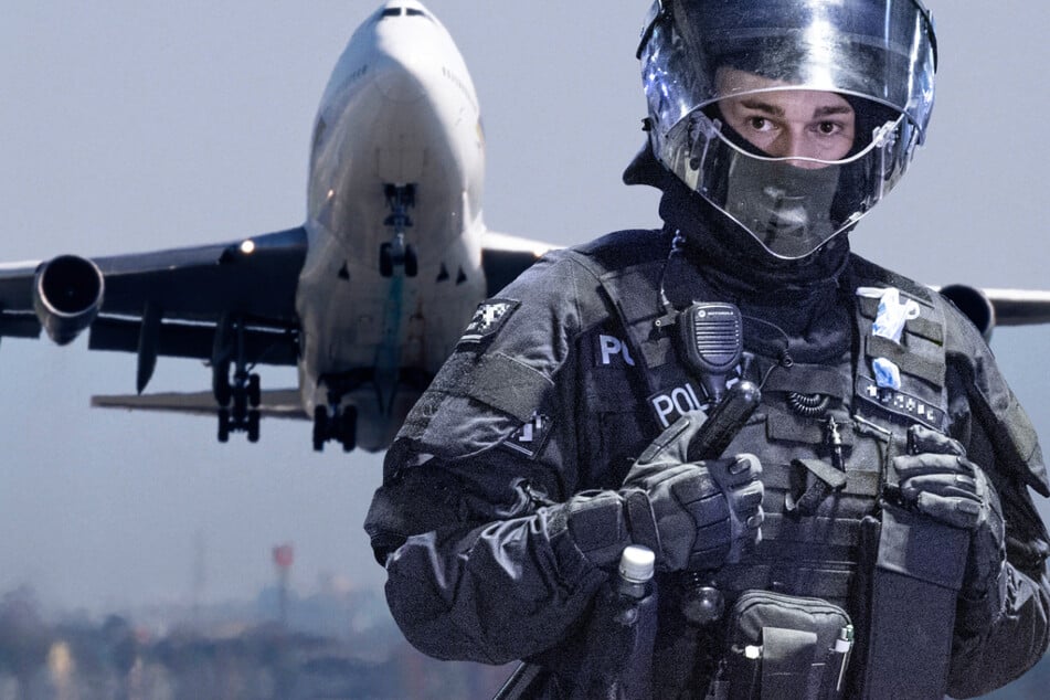 Die Bundespolizisten riefen Spezialkräfte der Polizei hinzu, um am Airport Frankfurt eine verdächtige Rum-Flasche untersuchen zu lassen. (Symbolbild)