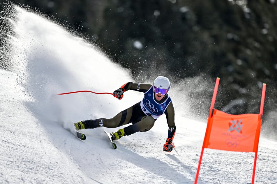 Elian Lehto (25) vor wenigen Wochen bei den Olympischen Winterspielen. Jetzt hat sich der Finne bei seiner Weltcup-Rückkehr verletzt.