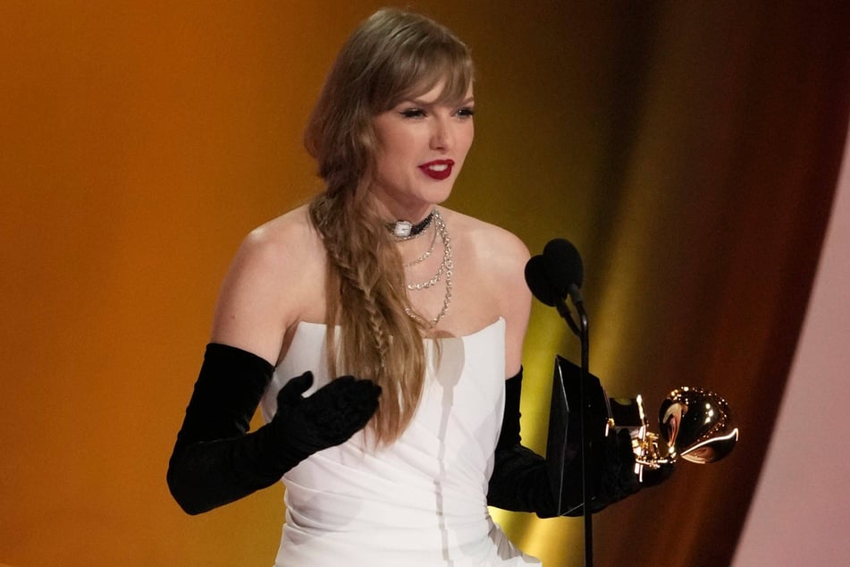 Taylor Swift announced The Tortured Poets Department during an acceptance speech at the 2024 Grammy Awards.
