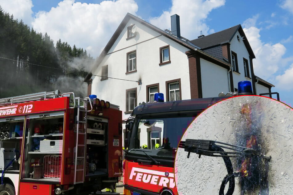 Stromanschluss durchgeschmort! Brand im Erzgebirge
