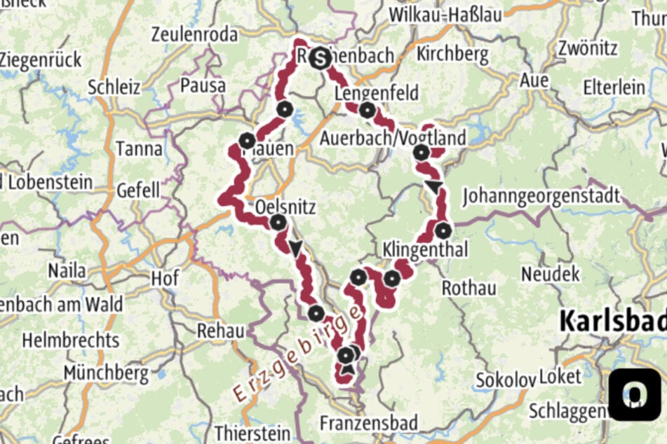 Hier verläuft der Vogtland Panorama Weg.