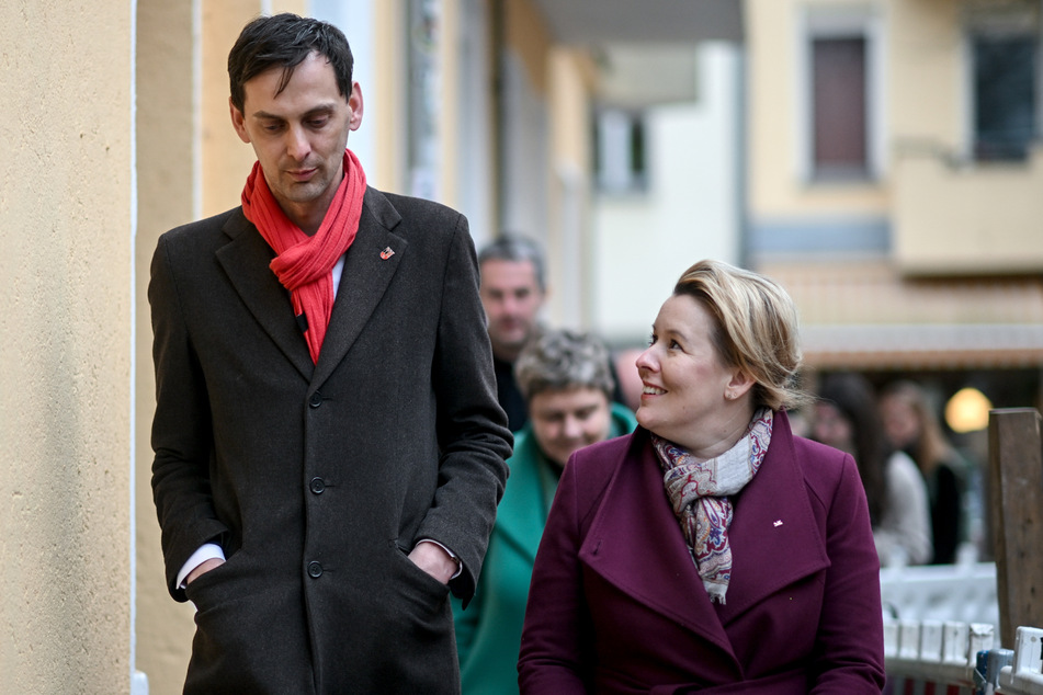 Zwei Neuköllner Bezirksbürgermeister unter sich: Martin Hikel (39) und Franziska Giffey (47).