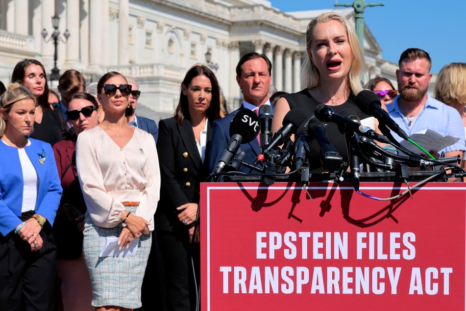 Epstein survivors join Congress news conference and vow to make "client list" of their own