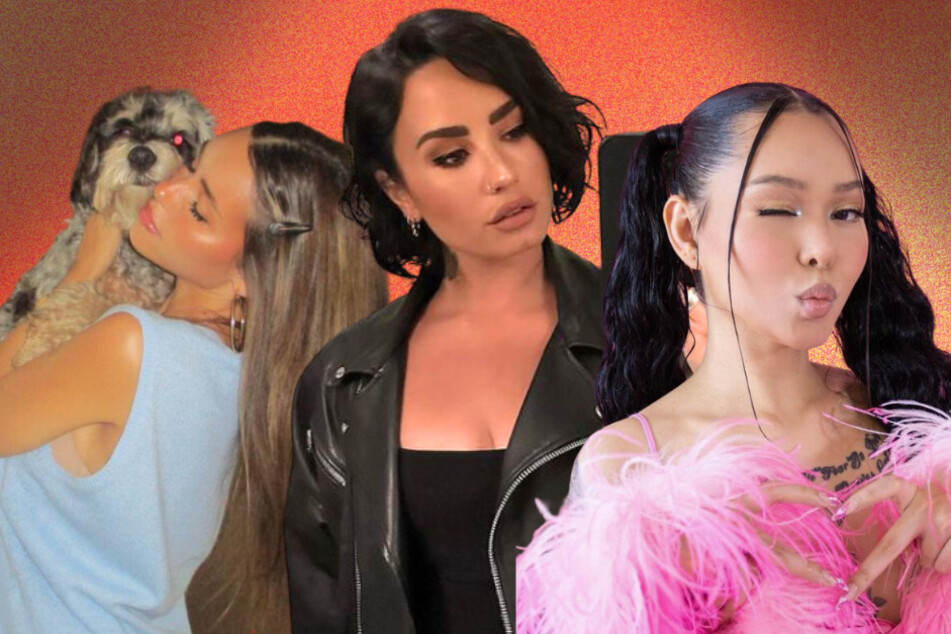 Check out TAG24's Music Release Radar for the week of September 11, featuring new albums and singles from artists like Madison Beer (l), Demi Lovato, and Bella Poarch (r).