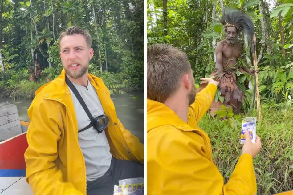 YouTuber Darah Tah versuchte, die Gunst eines Stammeskriegers zu erlangen.