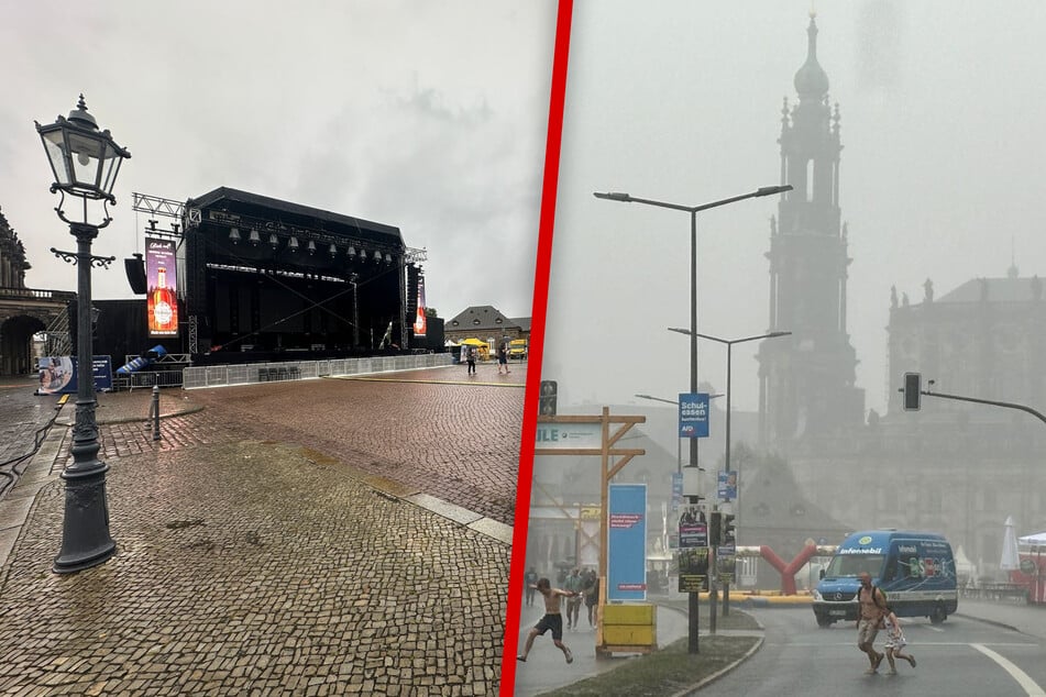 Nach heftigem Unwetter: Dresdner Stadtfest geht weiter - Feuerwerk fällt aus!