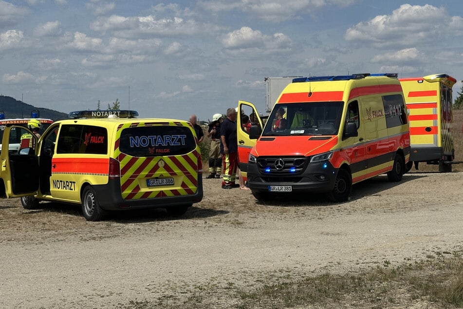 Zahlreiche Rettungskräfte waren vor Ort.