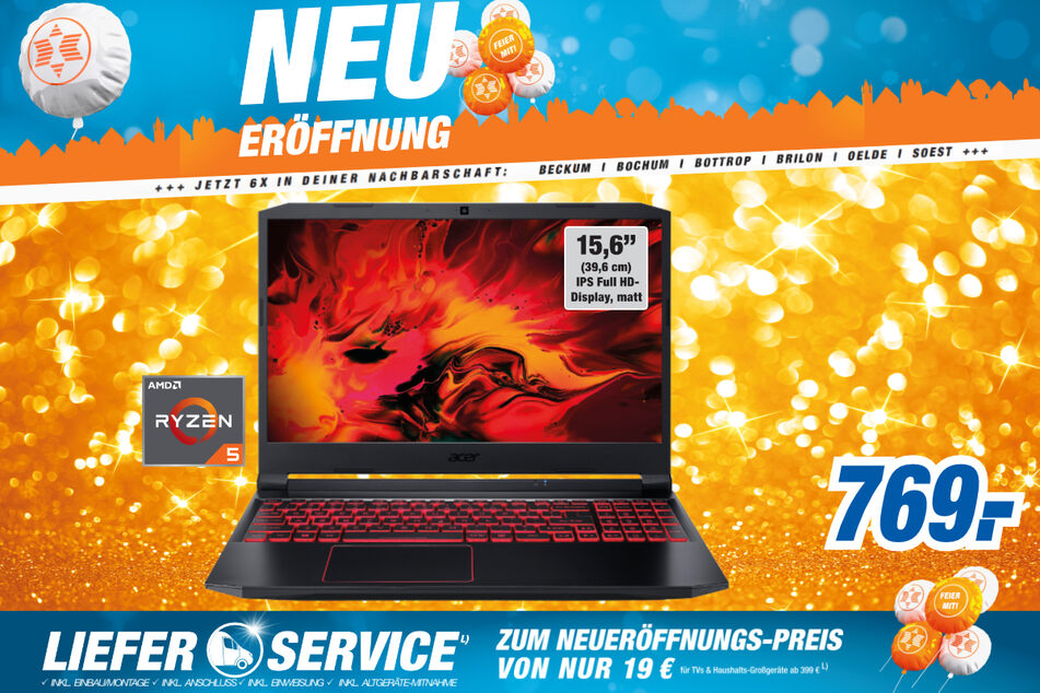 Acer-Gaming-Notebook für 769 Euro.