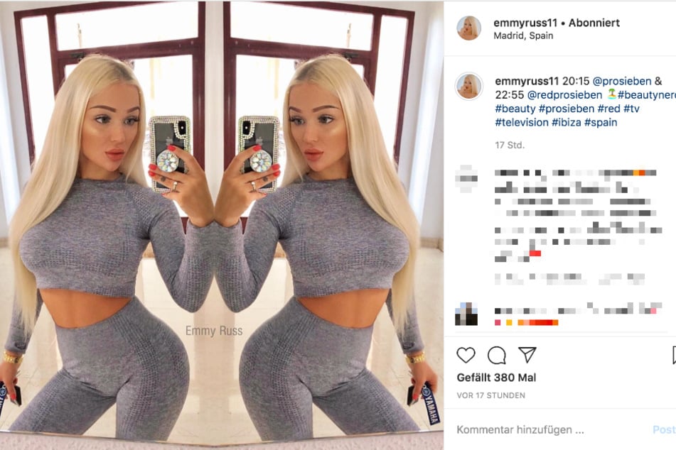 Emmy zeigt auf Instagram vor allem ihren durchtrainierten Körper.