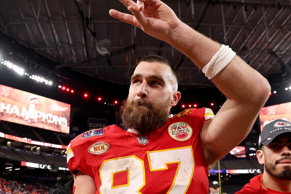 Travis Kelce has apologized for his outburst during the first half of Super Bowl LVIII.