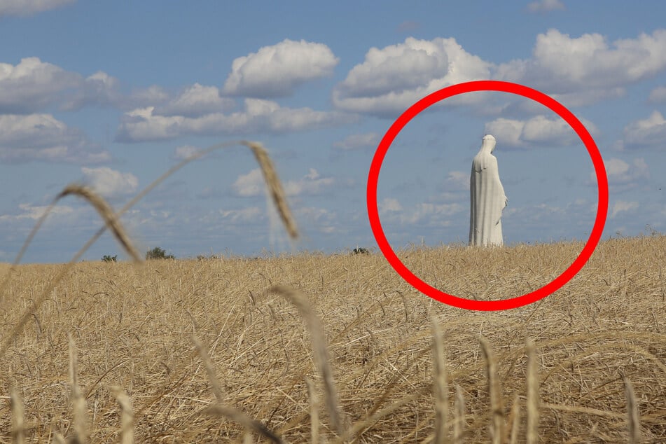 Was steht denn hier auf dem Feld? Dieses Ding ist viel größer als man denkt
