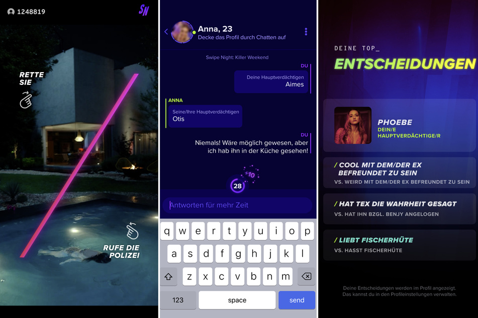 So sieht die "Swipe Night" aus.