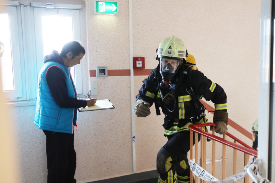 Treppenlauf in Zwickau: Hier kommt die Feuerwehr ins Schwitzen