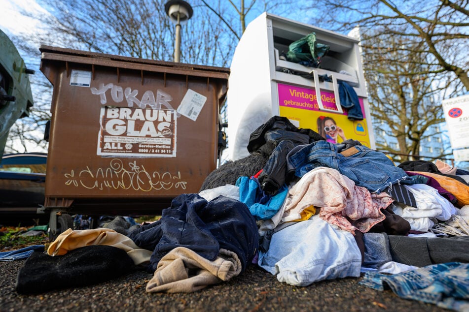 Die Schlange wurde in einem Müllsack neben einem Altkleidercontainer entdeckt. (Symbolfoto)