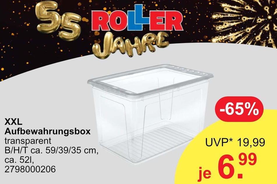 XXL Aufbewahrungsboxen für 6,99 statt 19,99 Euro.