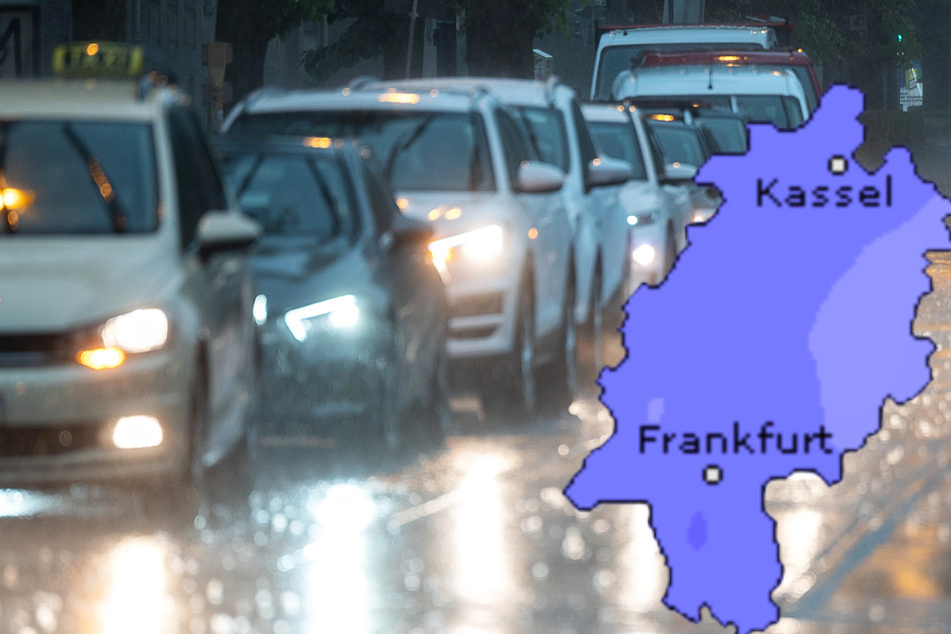 Auch der Dienst Wetteronline.de (Grafik) erwartet am heutigen Freitag teils heftige Niederschläge in weiten Teilen von Hessen.