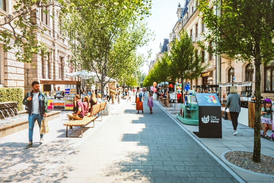 Die Gartenstraße könnte zur belebten Flaniermeile werden.