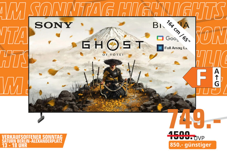 65-Zoll Sony-Fernseher Bravia KD-65X85L für 749 statt 1.599 Euro.