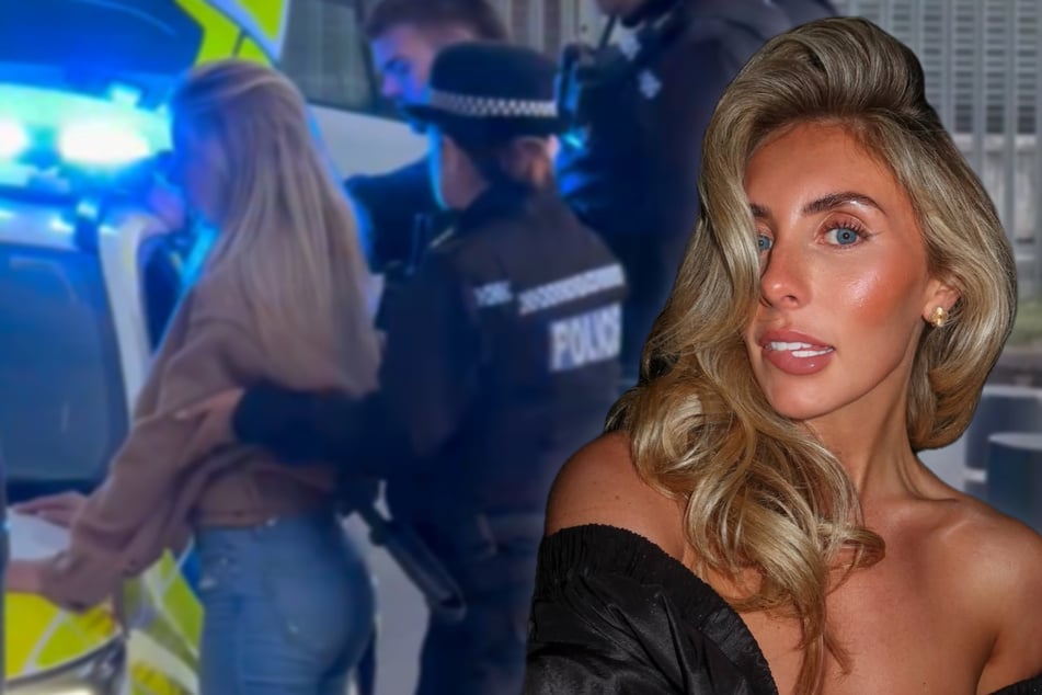 Arrested! Porn star Bonnie Blue (25) causes a stir with police video