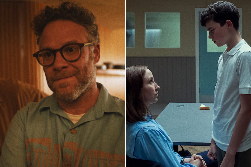 Apple TV+'s The Studio (l.) and Netflix's Adolescence are expected to nab the top prizes for comedy and limited series, respectively.