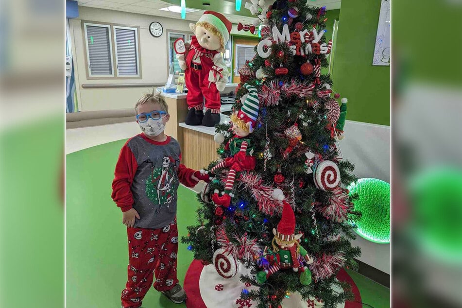 Auch die Weihnachtszeit verbrachte Levi im Akron Children's Hospital.