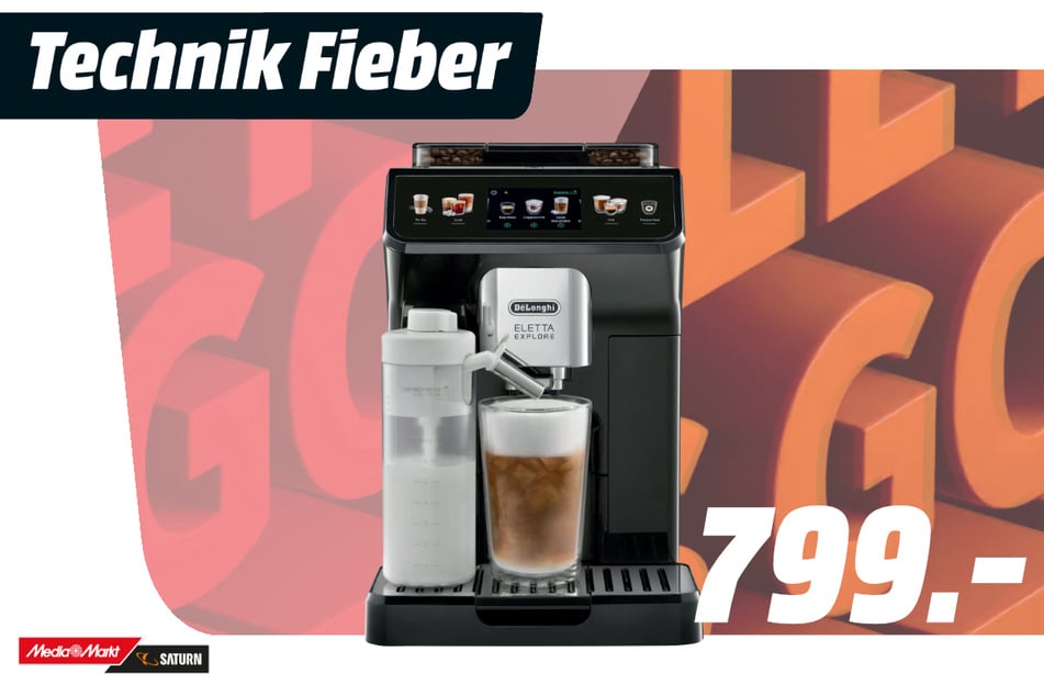 DeLonghi-Kaffeevollautomat für 799 Euro.