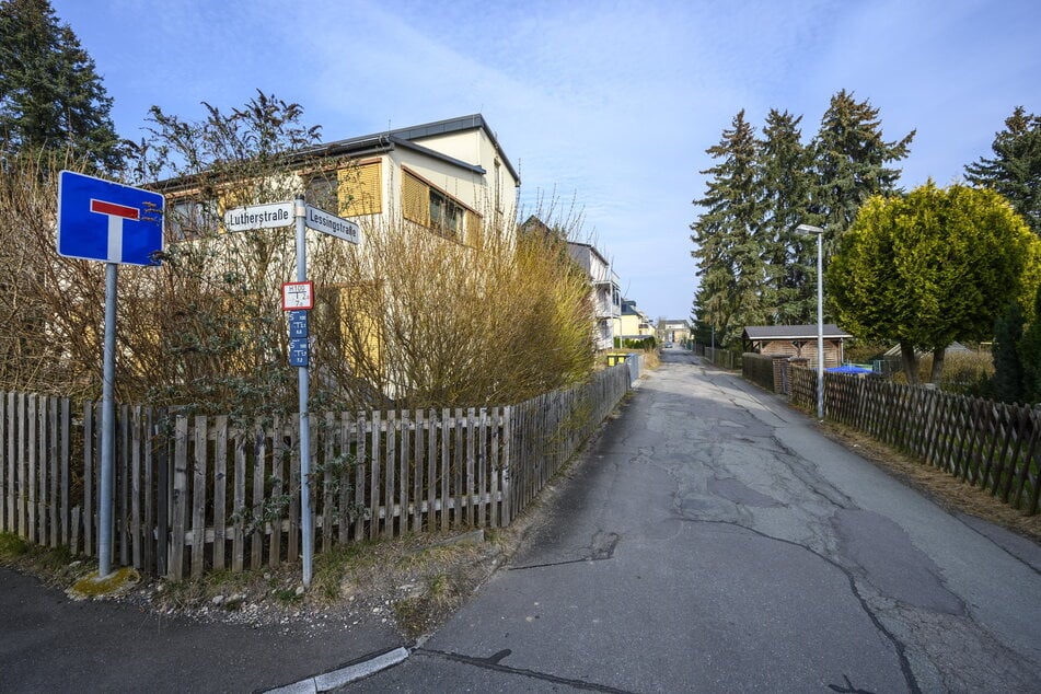 Luther- und Lessingstraße grenzen in Grüna aneinander. Hausbesitzer erhielten verirrte Post vom Energieversorger eins.