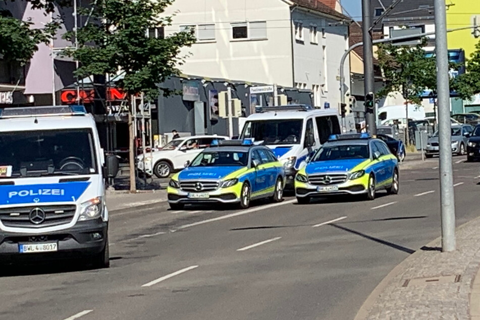 Polizei-Einsatz in der Heilbronner Innenstadt.