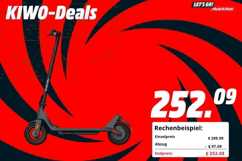 Xiaomi-E-Scooter für 252,09 Euro.