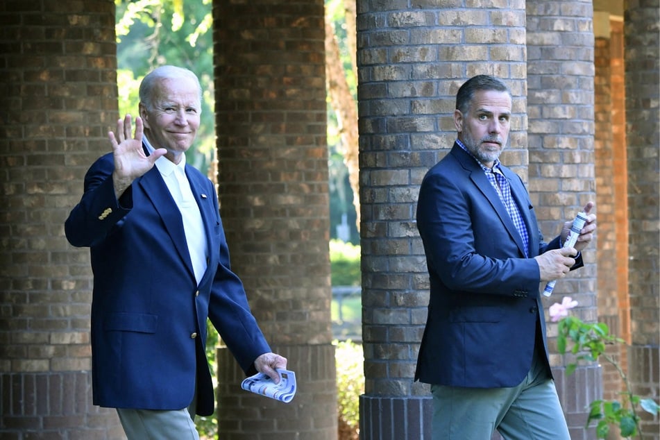Hunter Biden (r.), President Joe Biden's son, is suing the Internal Revenue Service, alleging two of their agents illegally released his tax records.