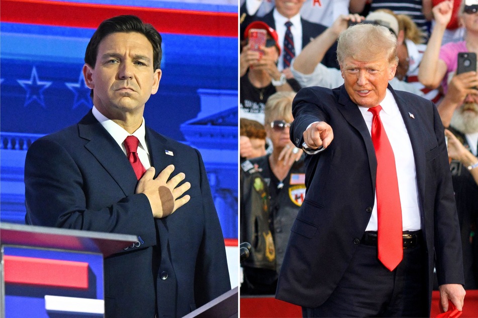 Donald Trump has begun spreading a rumor that Ron DeSantis, his biggest opponent in the Republican primaries, will soon drop out of the race.