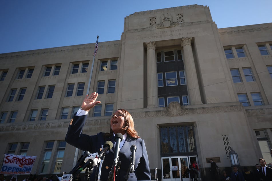 New York Attorney General Letitia James slammed the Trump administration for her treatment by government officials.