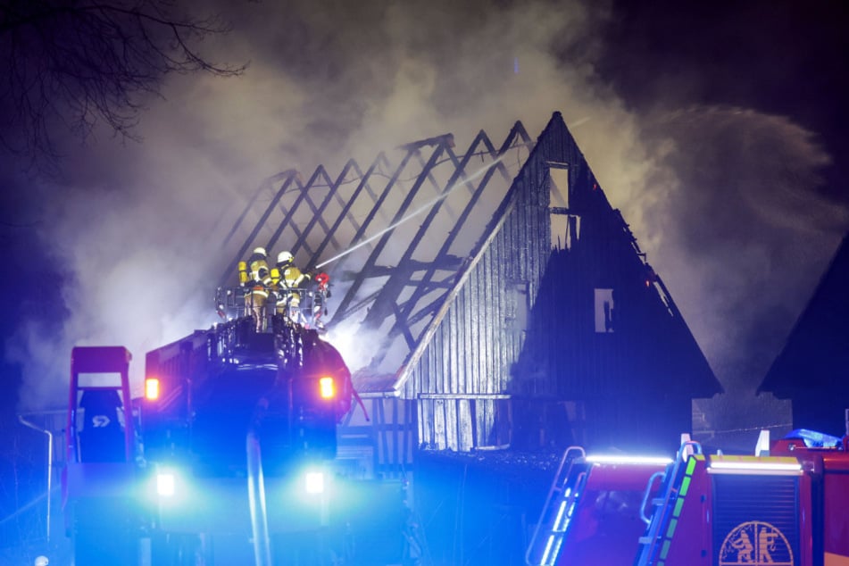 Großeinsatz in Limbach-Oberfrohna.