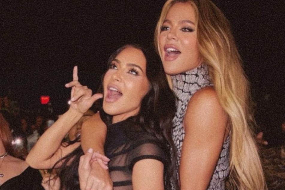 Kim (l.) and Khloé Kardashian's tension began in the premiere episode of The Kardashians after Khloé decided to skip out on Paris Fashion Week.