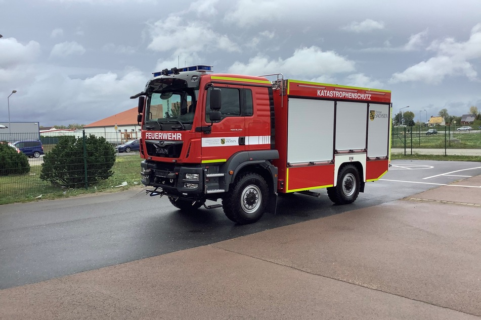 Der TLF 4000 kommt bei Katastrophen, wie z.B. Waldbrände zum Einsatz.