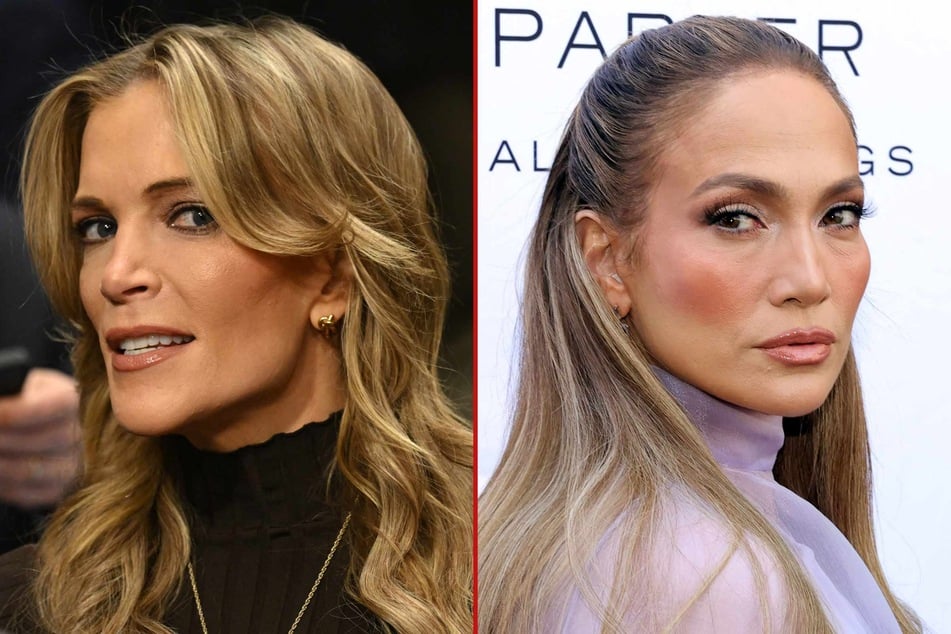 Jennifer Lopez (r.) recently faced the inexplicable ire of MAGA pundit Megyn Kelly (l.) during a rally celebrating Donald Trump's inaguration.