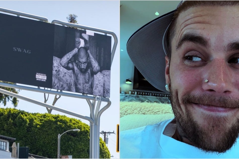Justin Bieber sneakily unveiled his alleged new album cover after weeks of teasing new music.