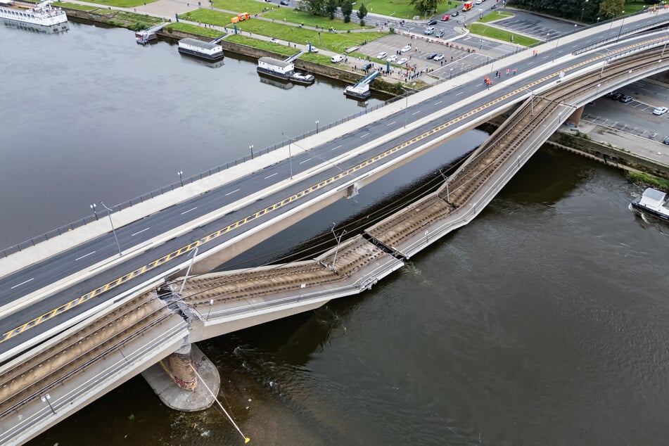 Die alte Carolabrücke war rund 33 Meter breit. Die neue soll noch breiter werden.