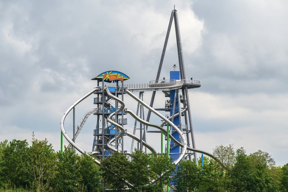 Deutschlands höchster Rutschenturm steht im Sonnenlandpark Lichtenau (bei Chemnitz).