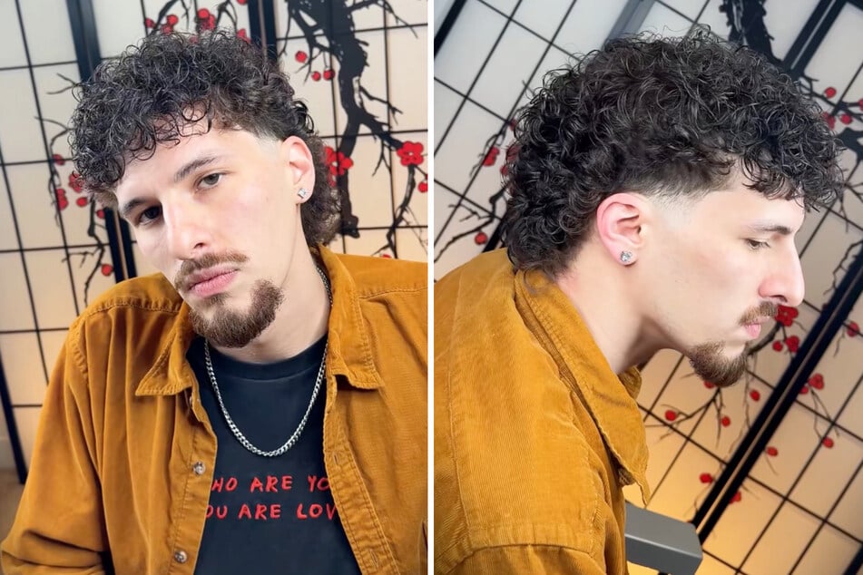 ¡Pose genial con nuevo corte! Así luce el cliente con su moderno Vokuhila.