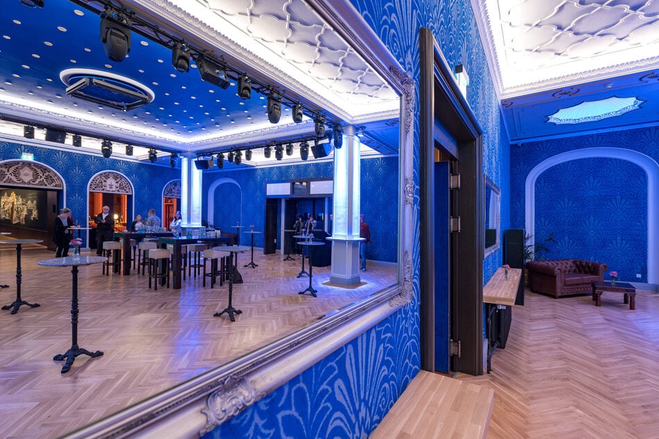 Der "Blaue Salon" erstrahlt in neuer Schönheit.