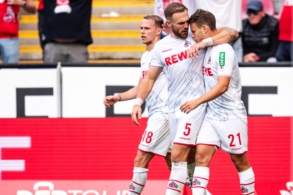 Louis Schaub (r.) schoss den 1. FC Köln mit 1:0 in Führung.