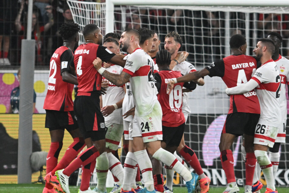 Im Supercup zwischen Bayer Leverkusen und dem VfB Stuttgart am Samstagabend kochten die Emotionen immer wieder hoch.