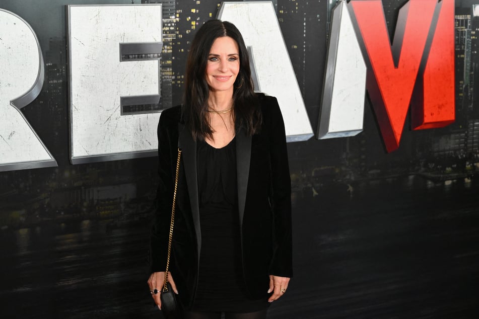 Courteney Cox (pictured) opened up about losing her beloved co-star Matthew Perry in a new interview.