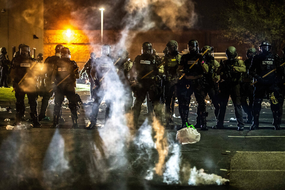 Brooklyn Center police used tear gas, rubber bullets, and flash bangs against the protesters.