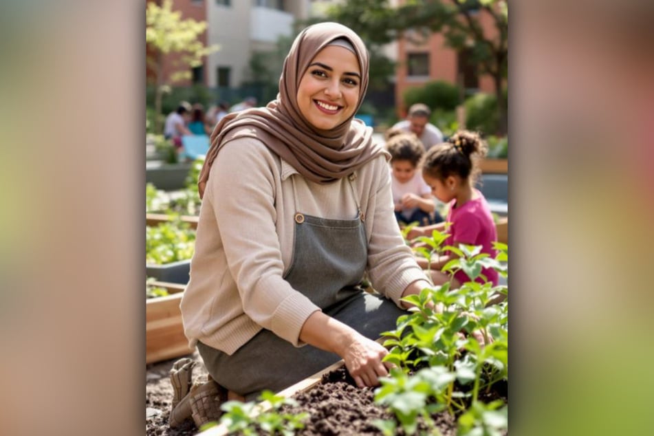 Peinlicher Fehler in Dresdens BUGA-Broschüre: Fatimas rechte Hand besitzt sechs Finger.