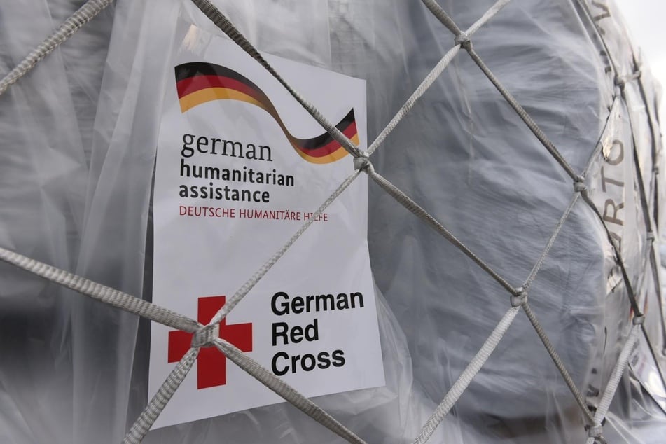 Die Güter stammen von der Humanitären Hilfe des Deutschen Roten Kreuzes.