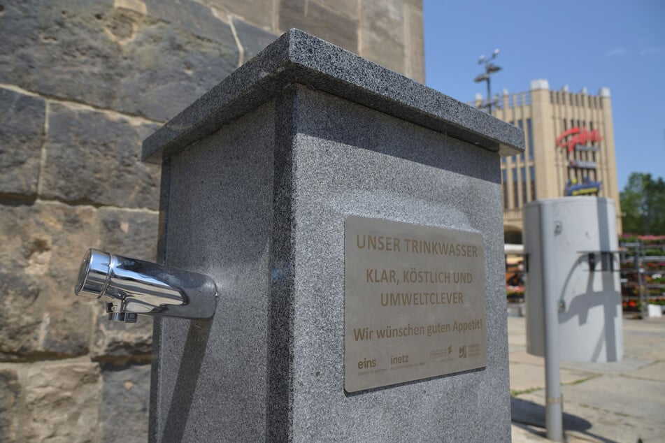 Auch die Trinkwasserbrunnen in der Innenstadt sind schon wieder in Betrieb.